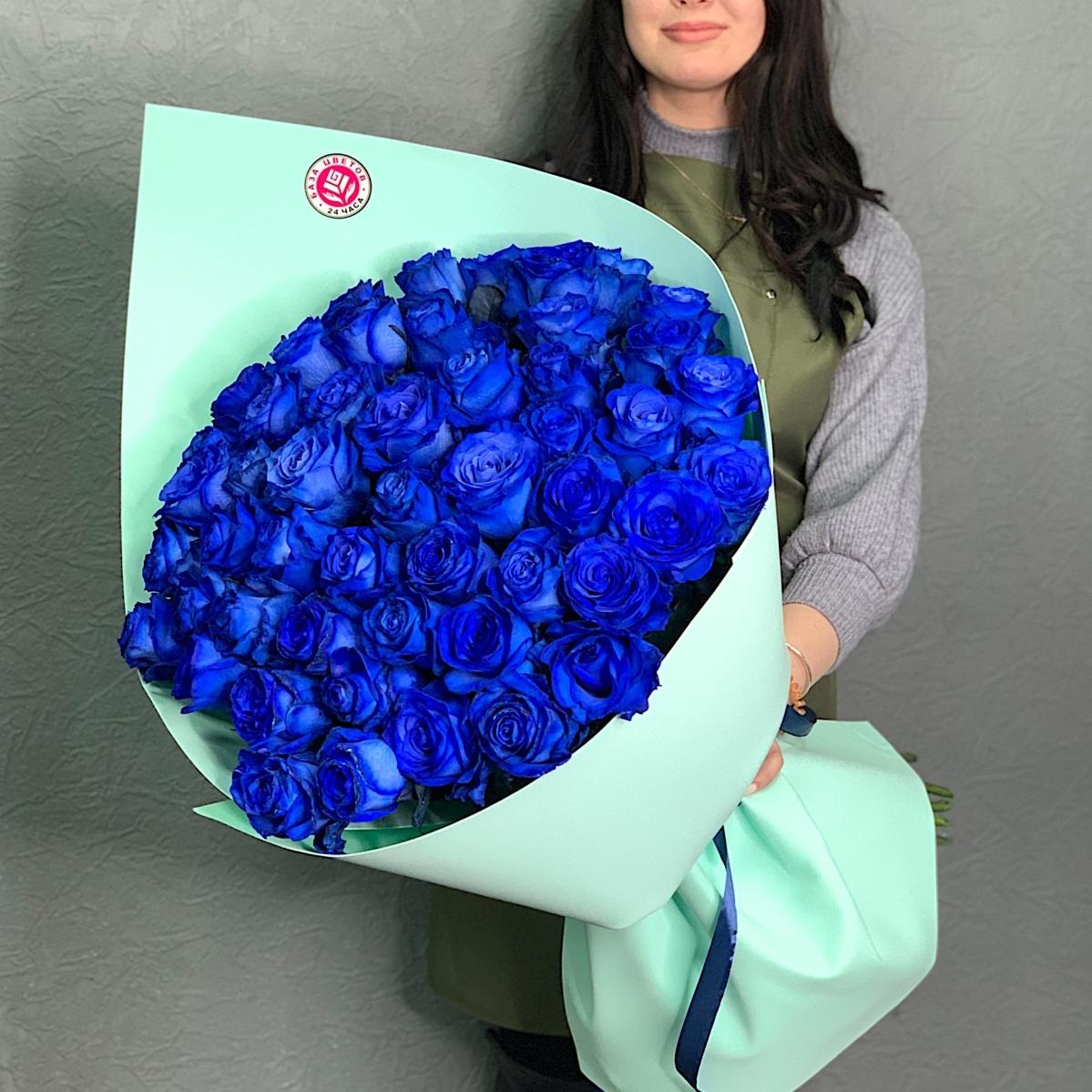 Синяя роза 70 см (Эквадор)