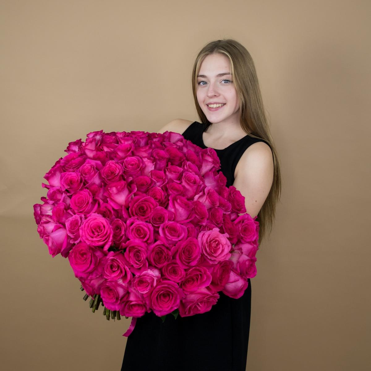 Композиция из розовых роз 40 см