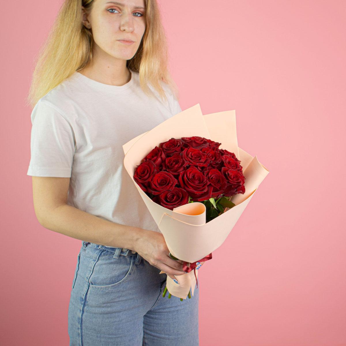 Розы Эквадор 40 см (Красный)