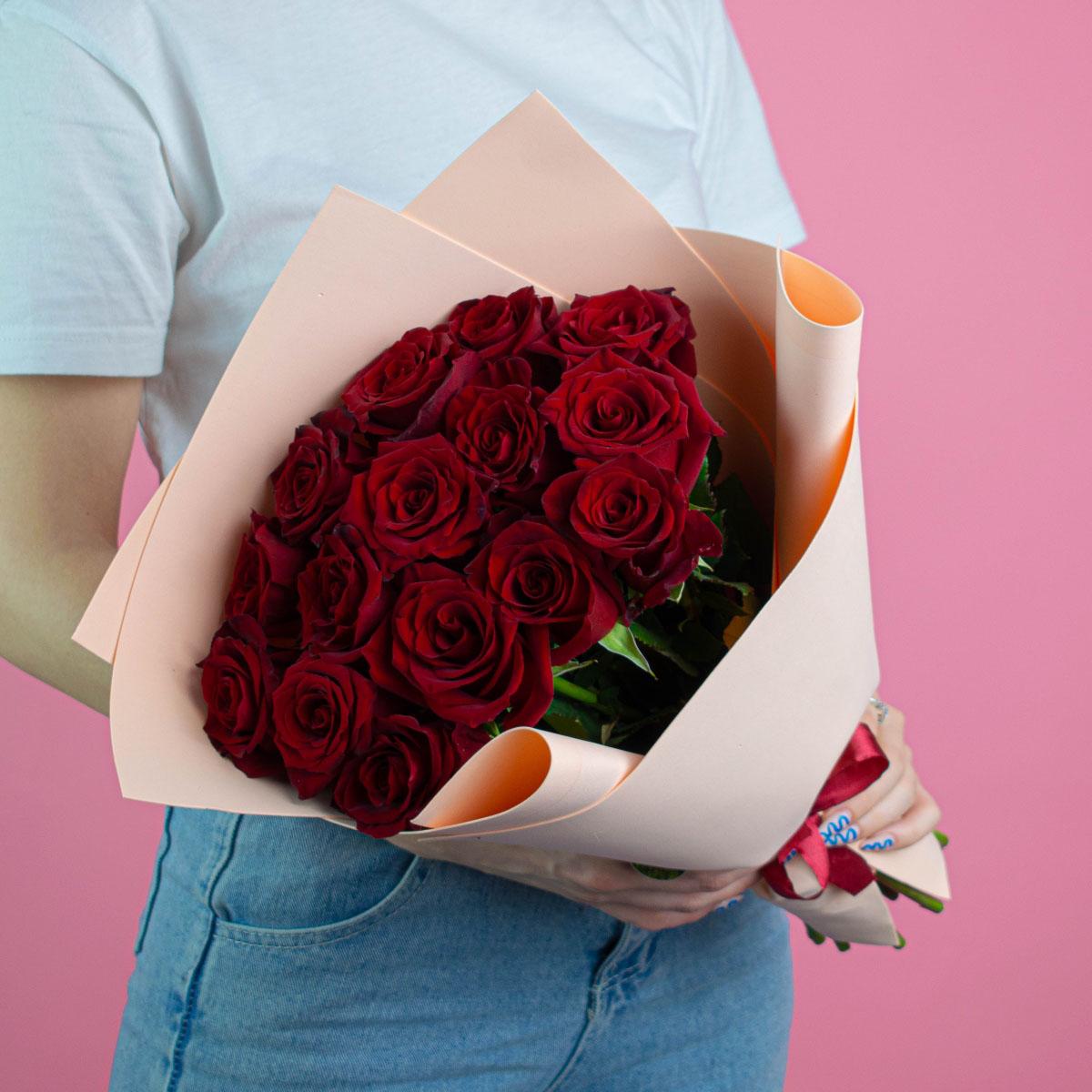 Розы Эквадор 40 см (Красный)